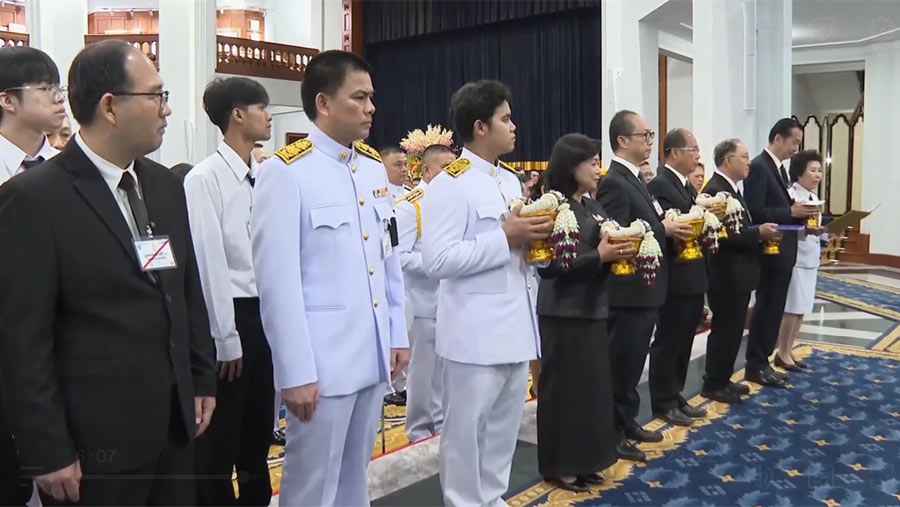 ส.ส.ท. ได้รับพระมหากรุณาธิคุณอย่างหาที่สุดมิได้ จากสมเด็จพระกนิษฐาธิราชเจ้า กรมสมเด็จพระเทพรัตนราชสุดา ฯ สยามบรมราชกุมารี พระราชทานพระราชวโรกาสให้ คณะผู้จัดการแข่งขันหุ่นยนต์ ส.ส.ท. ชิงแชมป์ประเทศไทย ประจำปี 2568 ร่วมเข้าเฝ้าทูลละอองพระบาท ณ ศาลาดุสิดาลัย สวนจิตรลดา