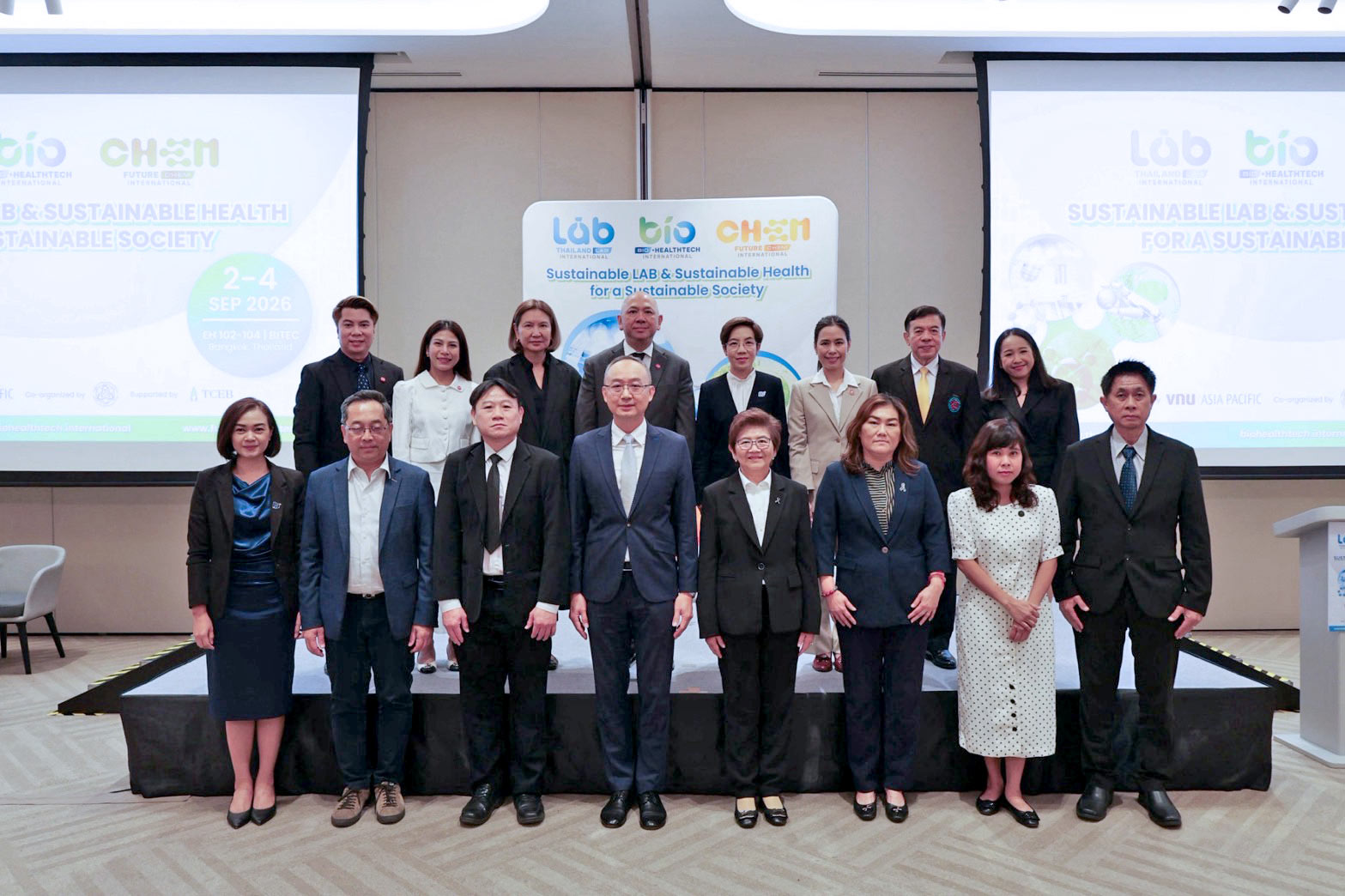 สมาคมส่งเสริมเทคโนโลยี (ไทย-ญี่ปุ่น) ร่วมงานแถลงข่าวเปิดตัว 3 งานใหญ่ระดับอาเซียน Thailand LAB, Bio+ HealthTech และ FutureCHEM INTERNATIONAL 2026 มุ่งขับเคลื่อนนวัตกรรมวิทยาศาสตร์และอุตสาหกรรมสุขภาพแห่งอนาคต